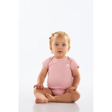 Imagem de Macaquinho Para Bebê Unissex Up Baby, Rosa, 2