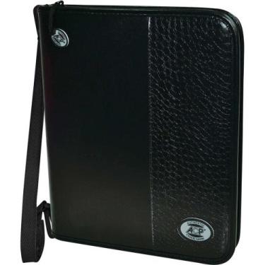 Imagem de Fichario com Ziper e ALCA Croco BLACK Completo - Acp