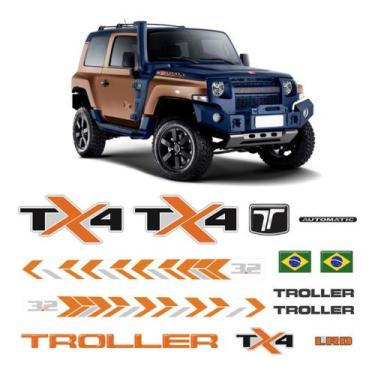 Imagem de Adesivos para TROLLER TX4 kit conforme original de fábrica - Resinar
