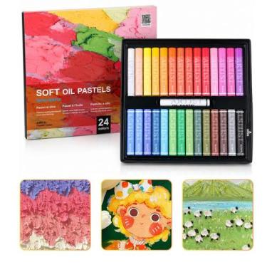 Imagem de Kit Giz Pastel Oleoso Profissional Soft Oil Desenho Ilustração Artísti