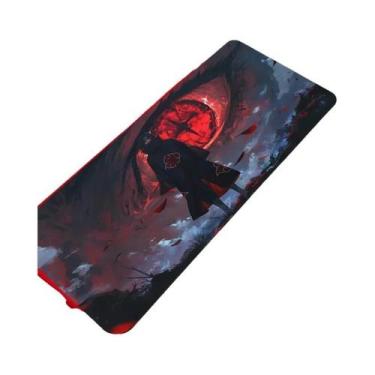Imagem de Mouse Pad RGB Itachi Uchiha Com Luz De Fundo, Tapete De Mesa LED Para 