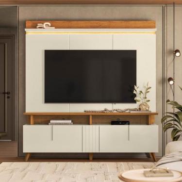 Imagem de Estante Home para TV 70 Polegadas 191,2x180cm Petropolis 1.8 Off White