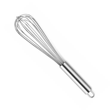 Imagem de Batedor Fuê GP111 para Misturar e Bater Aço Inox Formato Globo Cozinha e Pizzaria Inox GP Inox 34CM