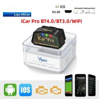 Imagem de Ferramenta De Diagnóstico Automotivo Universal OBD2 Vgate ICar pro ELM