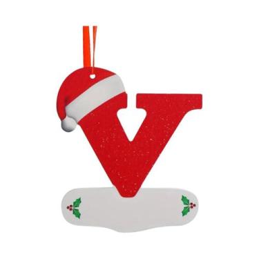 Imagem de Enfeites De Árvore De Natal Com 26 Letras Em Inglês, Decoração Para Ca