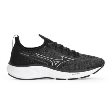 Imagem de Tênis Mizuno Cool Ride 2 Chumbo e Preto - Masculino, 39, Cinza