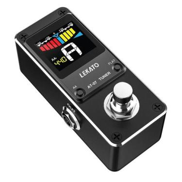 Imagem de Afinador De Guitarra Cromático Mini Com Display LED, Pedal De Afinamen