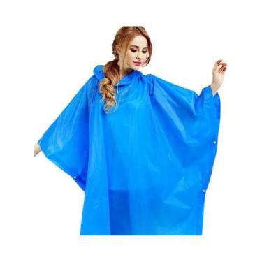 Imagem de Ponchos De Chuva Unissex Para Adultos Com Capuz Para Caminhadas, Campi
