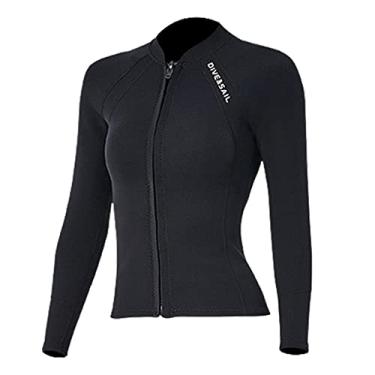 Imagem de de , jaqueta de zíper frontal para com snorkel para esportes - Mulheres XL