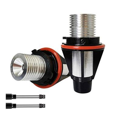 Imagem de KYYET 2x5W LED Anel de halo de olhos de anjo Substituição de lâmpadas de marcador de luz branca para E39 E53 X5 E60 E63 E64 E65 E66 E83