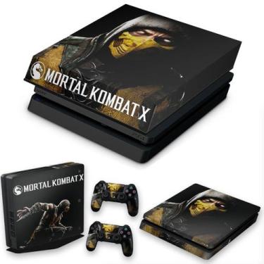 Imagem de Capa Anti Poeira E Skin Compatível Ps4 Slim - Mortal Kombat X - Pop Ar