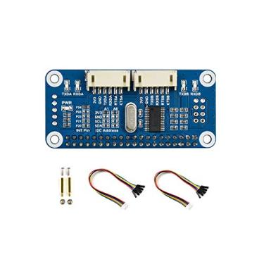 Imagem de Waveshare Serial Expansion HAT for Raspberry Pi Zero/Zero W/Zero WH/2B/3B/3B+ via I2C Interface 2-ch UART 8 GPIOs