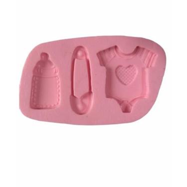 Imagem de Molde De Silicone Chá De Bebê, Body, Mamadeira, Resina, Confeitaria, Biscuit Molds Planet