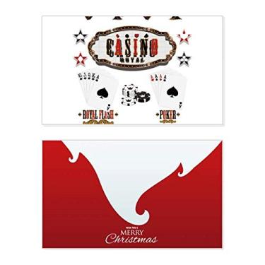 Imagem de Jogo de utensílios com estampa de cartas de baralho, feriado, feriado, felicitações, carta, mensagem de Natal