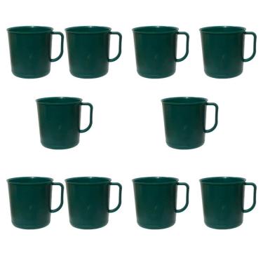 Imagem de Caneco Militar 500ML (10un) Verde Cristal