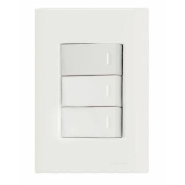 Imagem de Conjunto 4x2 com 3 Interruptores Simples 10A 250V Tramontina