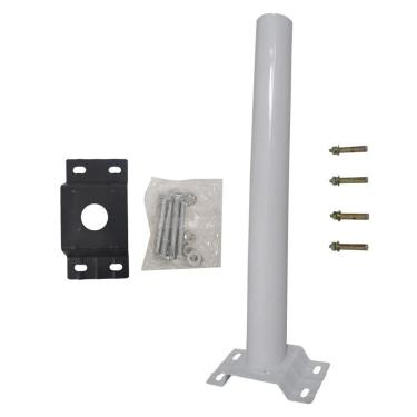 Imagem de Suporte Luminaria Solar Aço Barra Poste Quintal Estrada Jardim Rua