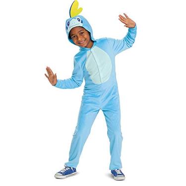 Imagem de Sobble Hooded Jumpsuit Costume for Kids, Pokemon, Classic Size Medium (7-8)