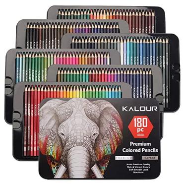 Imagem de Lápis de cor Solúvel em óleo de 180 Cores Para Desenhistas Adultos Estudantes