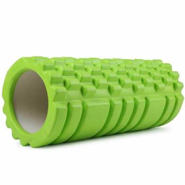 Imagem de Rolo Massagem Foam Roller Liberação Miofascial Exercícios Verde 894-Gn