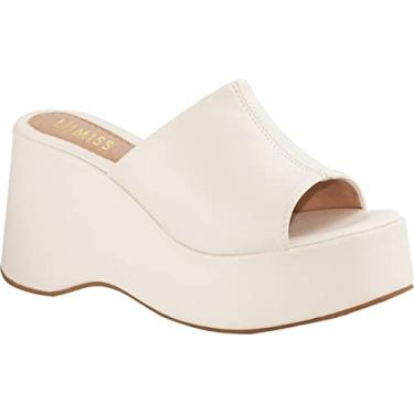 Imagem de Tamanco Feminino Plataforma Anabela Blogueira Salto Grosso VAL1 offwhite38