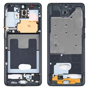 Imagem de Para for galaxy S20+ 5G SM-G986B Placa de moldura do quadro médio (preto)