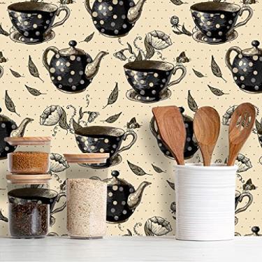 Imagem de Papel de Parede Adesivo Cozinha Café Diversos Modelos Rolo 3m Cozinha Café:CS095