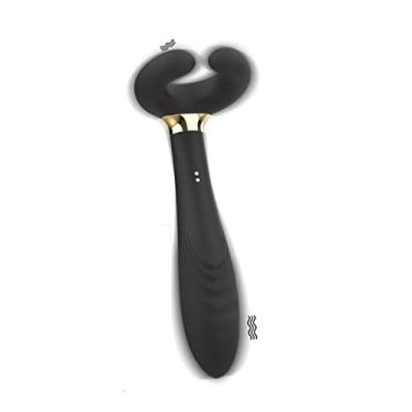 Imagem de Vibrador vibrador vibrador vibrador vibrador vibrador vibrador vibrador vibrador vibrador de penetração dupla g ponto para casais (Preto)