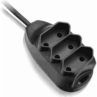 Imagem de Extensão Elétrica 3 Tomadas Elgin Cabo de 3 metros Bivolt Preto