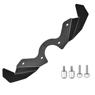Imagem de Carenagem de alumínio para motocicleta, asa de motocicleta, aerodinâmica, spoiler, asas dinâmicas, compatível com Kawasaki NINJA400 Ninja 400 NINJA250 Ninja 250 18 19 20 21 2022 (preto)