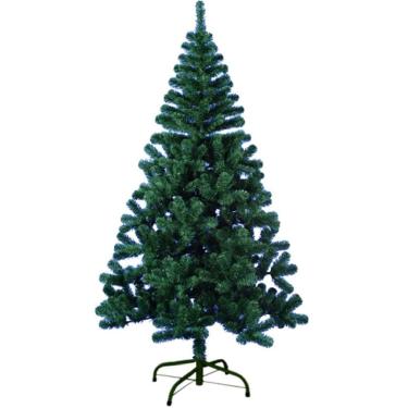 Imagem de Arvore de Natal Verde Grande 150cm 320 Galhos Pinheiro Casa Natalina Tradicional Decoração Decorar