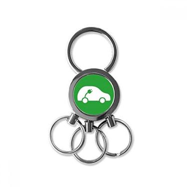 Imagem de Plug Energy Vehicles Protect Environment Chaveiro de metal de aço inoxidável chaveiro de carro chaveiro clipe presente, Multicolorido.