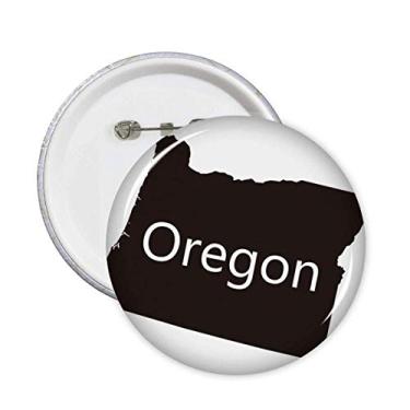Imagem de Broche de mapa Oregon dos Estados Unidos da América, emblema, botão, decoração, acessório, 5 peças