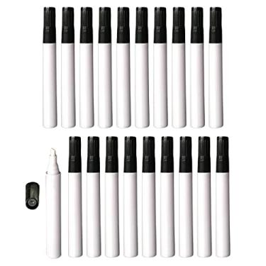 Imagem de 10x Vazio Preenchível Tinta em Retoque de Caneta Preencher com Sua Própria Arte, Caneta Tubo Barris Auto Pintura Revestimento Transp, White Rod Oblique