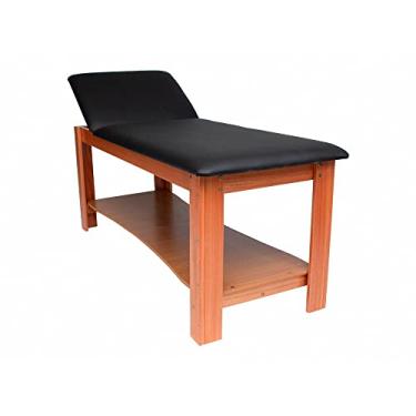 Imagem de Maca Divã em Madeira com Cabeceira Regulável - Arktus - Preto