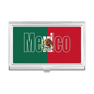 Imagem de Porta-cartões de visita com nome da bandeira do México