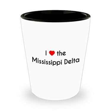 Imagem de Caneca de café I Love the Mississippi Delta - Caneca de café de cacau quente divertido - ideia de de Natal