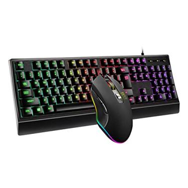 Teclado e mouse para jogos retroiluminado USB com fio - Cv Buy