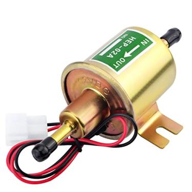 Imagem de Bomba de combustível elétrica universal de 12V, bomba de transferência externa a gasolina de baixa pressão para carburador de cortador de grama 2,5-4psi HEP-02A