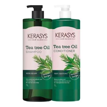 Imagem de Kit Kerasys Tea Tree Oil Shampoo E Condicionador - 2X1000ml