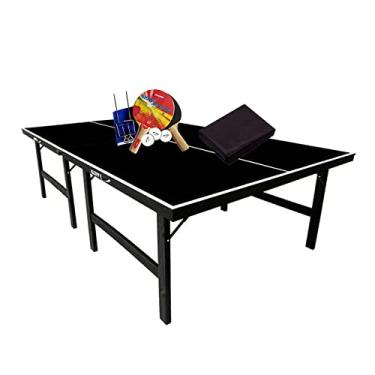 Imagem de MESA PING PONG ESPECIAL COR PRETA MDP 15MM KLOPF 1010 + KIT TÊNIS DE MESA 5031 + Capa Impermeável