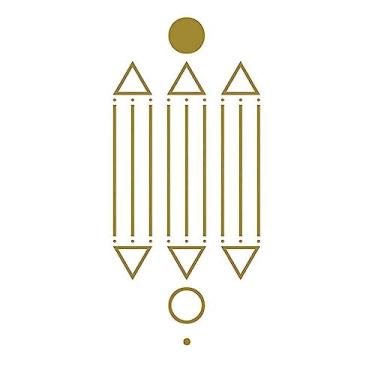Imagem de Adesivo Radiônico Desenho de Luxor - Com 9 adesivos - 7,5 cm