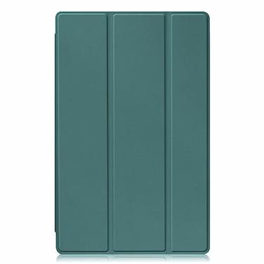 Imagem de Estojo Protetor para Amazon 11" Kindle Fire Max 11 Tablet(13ª geração, Lançada em 2023), Capa Protetora Dobrável Para Tablet Fire 11 Com Função Automática de Despertar/Dormir, Verde escuro