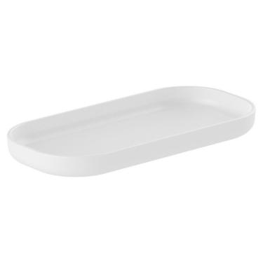 Imagem de Bandeja de Bancada para Banheiro Dual Branca OU