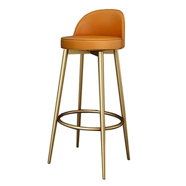 Imagem de Cadeiras de jantar, banquetas de bar giratórias de 360°, decoração de casa, café da manhã, cozinha, balcão, cadeiras de jantar com assento estofado e encosto ergonômico, recepção de café, banquetas altas de lazer tudo é