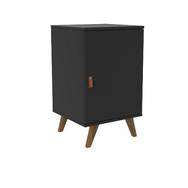 Imagem de Armário Skin com 01 Porta Preto e Garapa