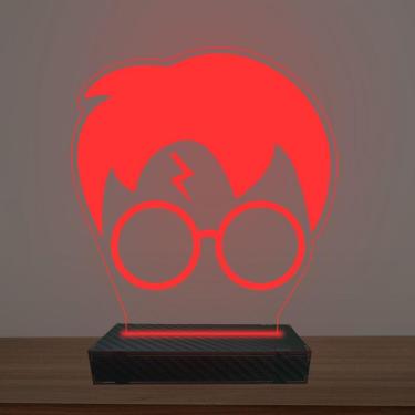 Imagem de Luminária Led 3d Harry Potter Face Abajur Luxo