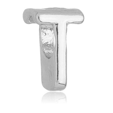 Imagem de Berloque Letra T Separador Pandora Banhado a Prata 925 - Premium