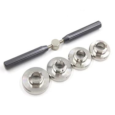 Imagem de Chave de relógio de aço + 4 peças abridor de caixa traseira de relógio ferramenta de reparo de relojoeiro para relógio Breitling 34-35-36-38mm