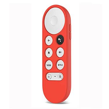 Imagem de Capa protetora de silicone macio antiderrapante para Google (Chromecast TV 2020 Voice Remote)